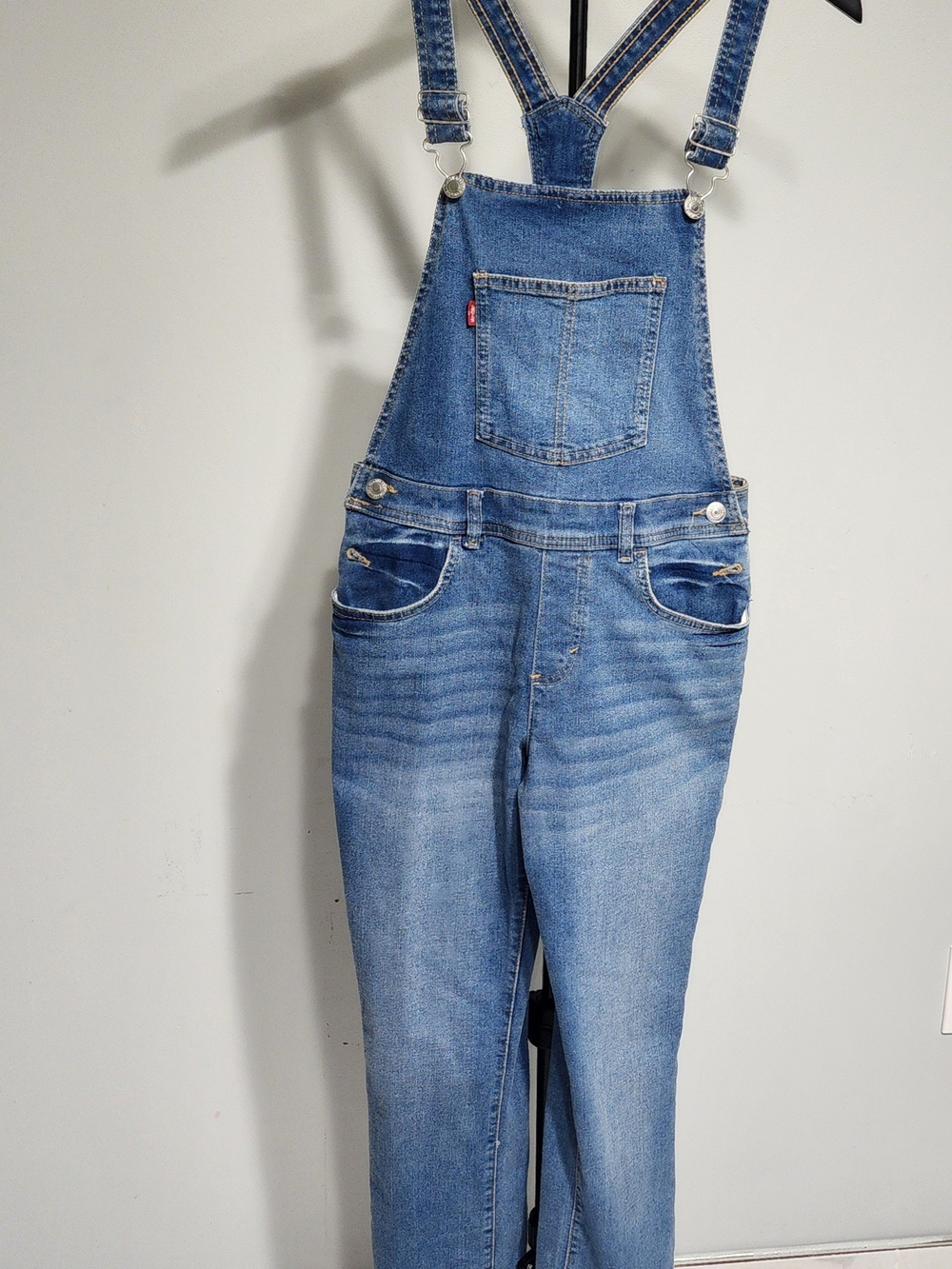 Blue Denim Girls Overalls - Levis Size 14 Youth